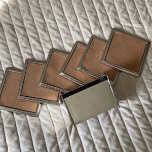 Global Views Mirrored Coasters with Display Box